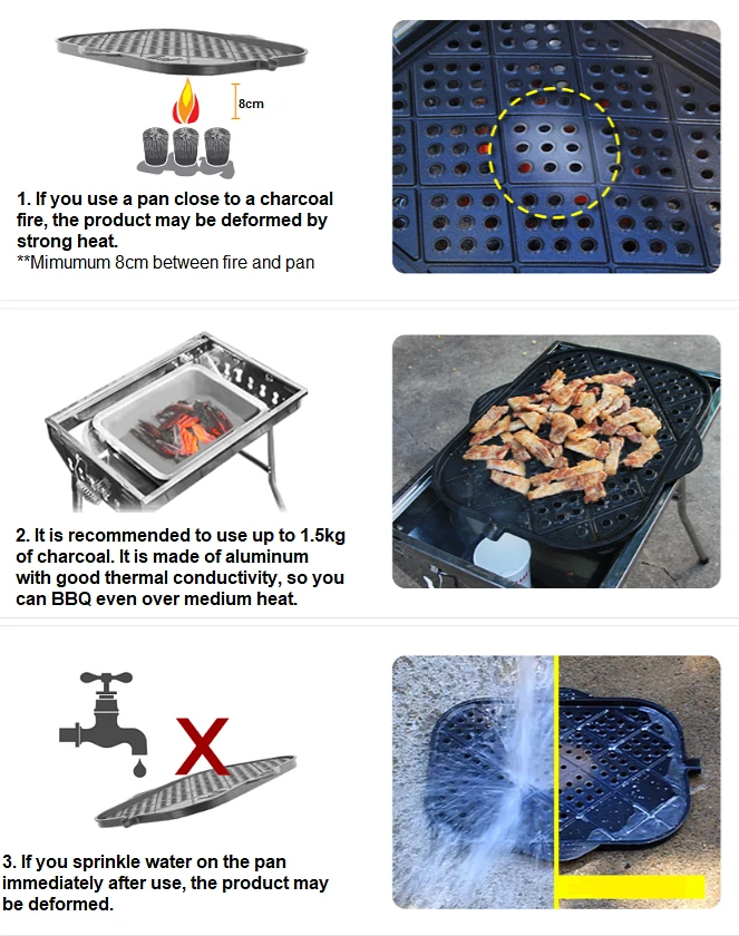 GGubus the Black Charcoal Roast Pan