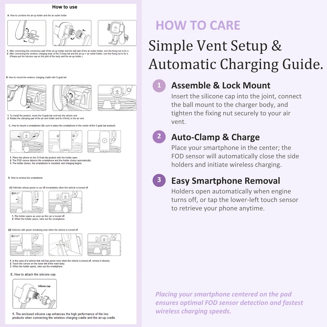 Automotive Phone Wireless Charger