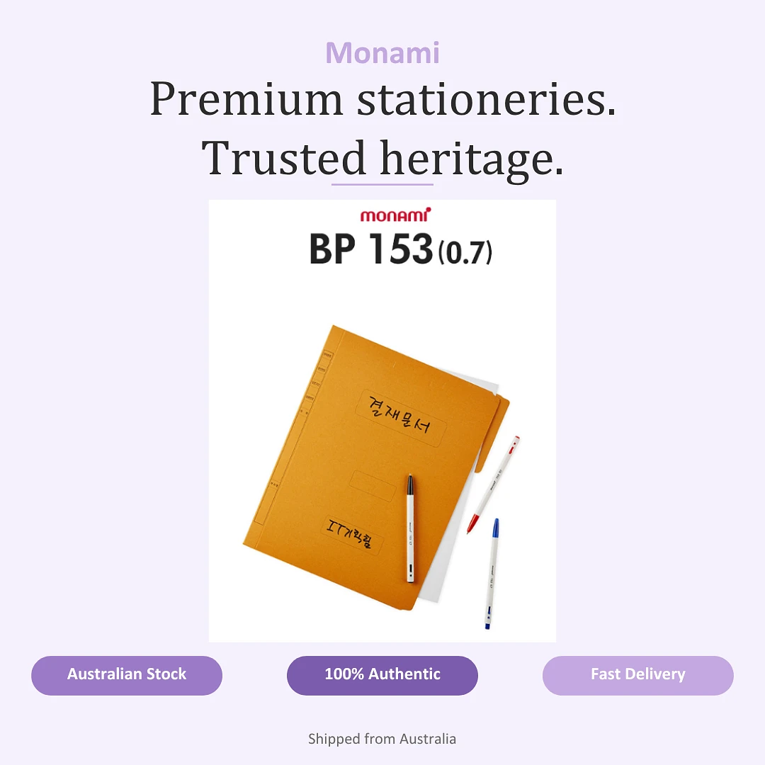 (Monami) 153 Basic 0.7mm pen – 1pc