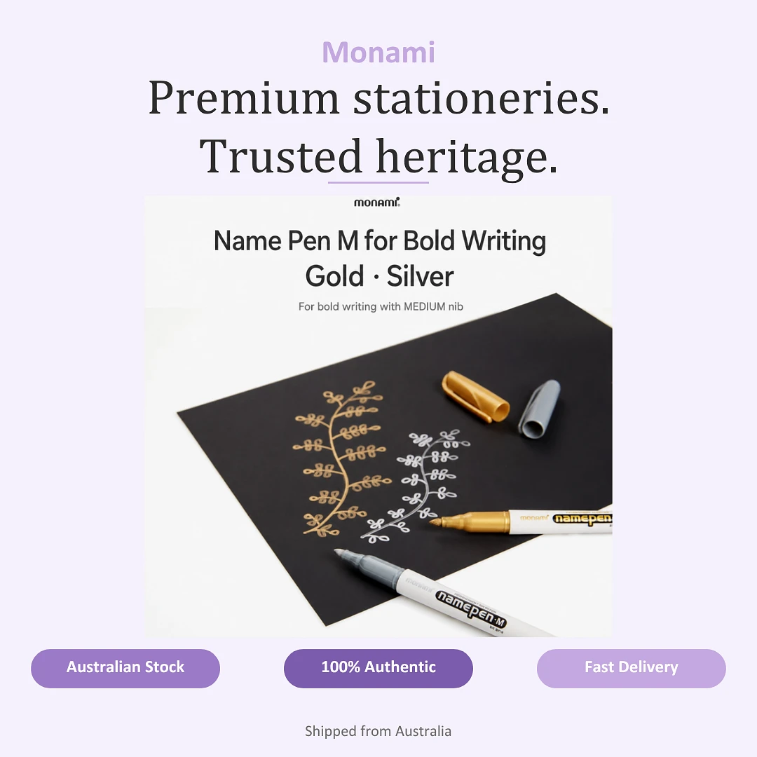 (Monami) Name Pen (Permanent Marker) – 1pc