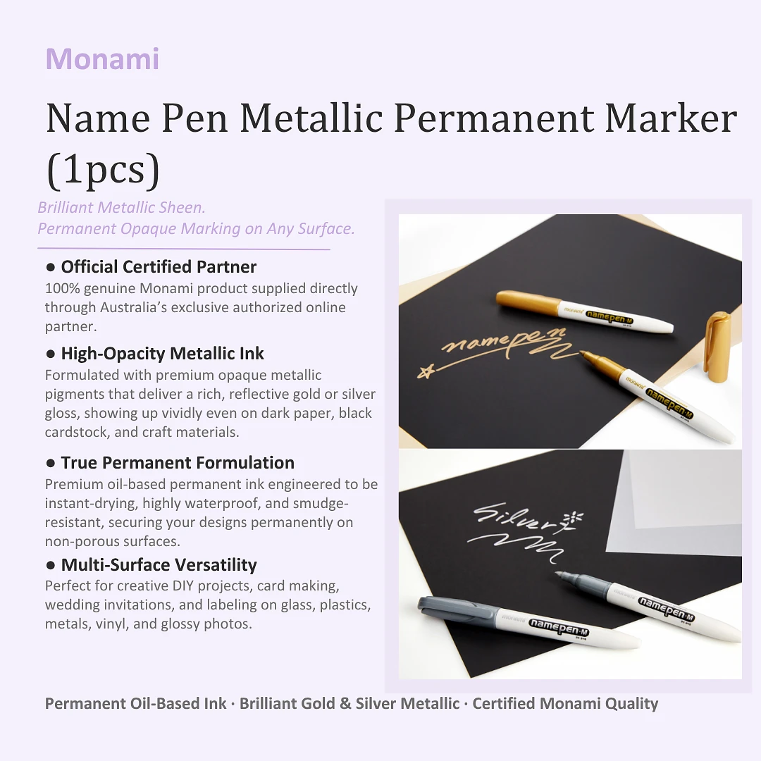 (Monami) Name Pen (Permanent Marker) – 1pc