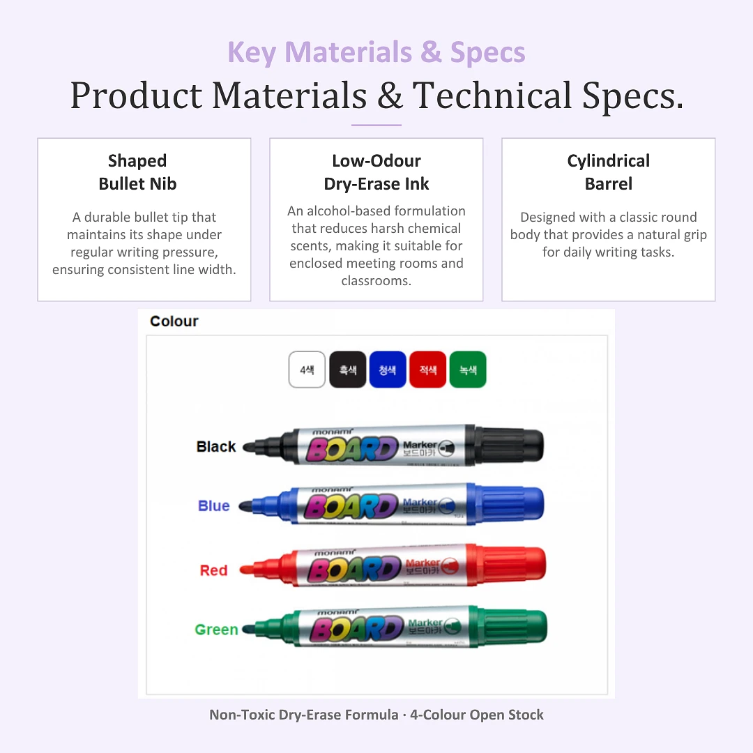 (Monami) Board Marker – 1pc