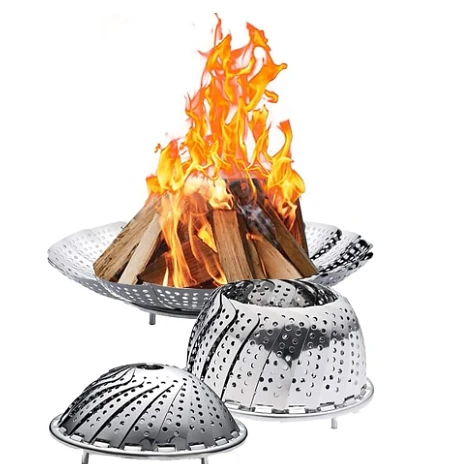 Foldable Stainless steamer ( or Fire pit)