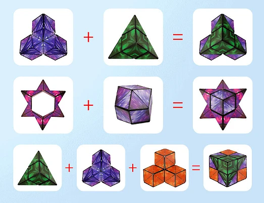 Galaxy 3D Magnetic Magic Cube - Violet