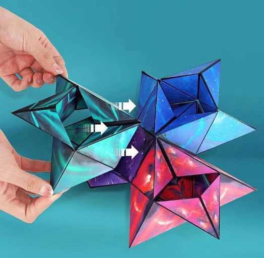 Galaxy 3D Magnetic Magic Cube - Blue