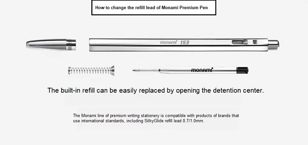 Monami 153 Gold 0.7mm pen