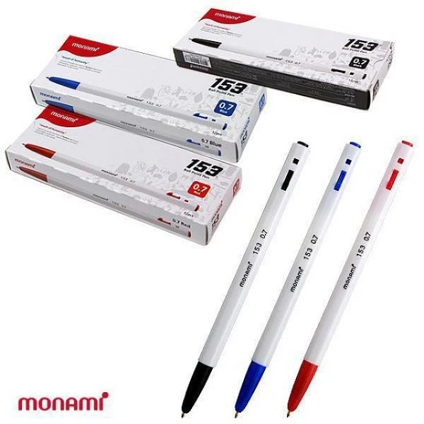 Monami 153 Basic 0.7mm pen 1Box (12pcs)