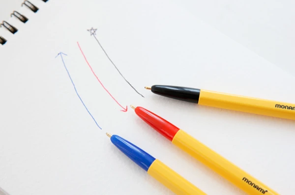 Monami 153 Yellow 1.0mm pen 1box(12pcs)