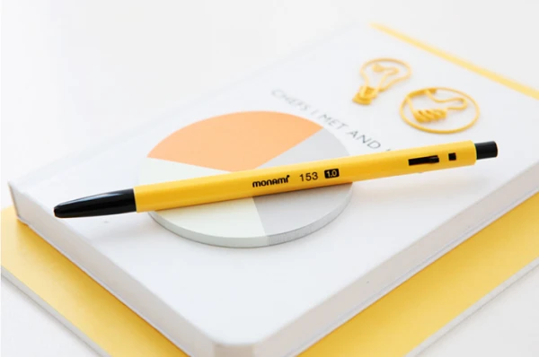 Monami 153 Yellow 1.0mm pen 1box(12pcs)