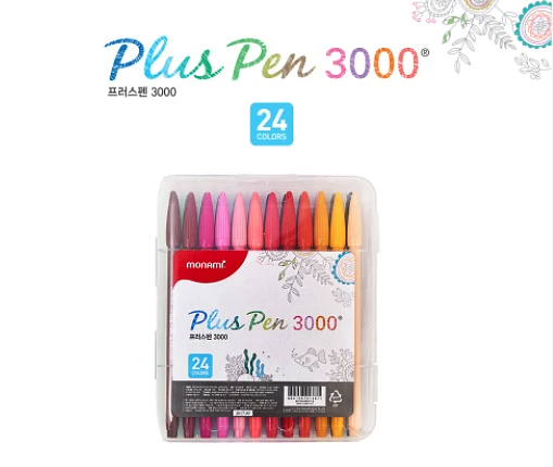 Monami Plus Pen 3000 (fiber tip pen) - 24 set