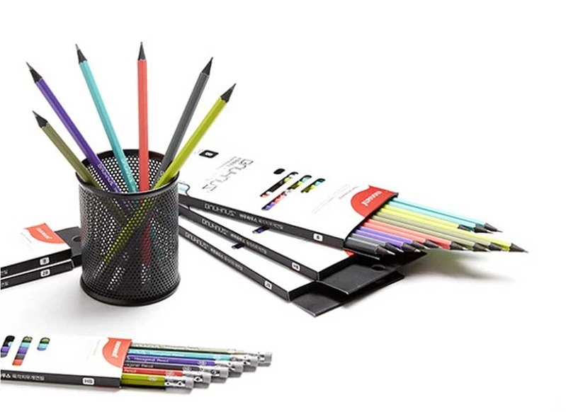 Bauhaus Hexagonal Eraser Pencil Set(12pcs)