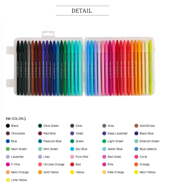 Monami Plus Pen 3000 (fiber tip pen) - 36 set