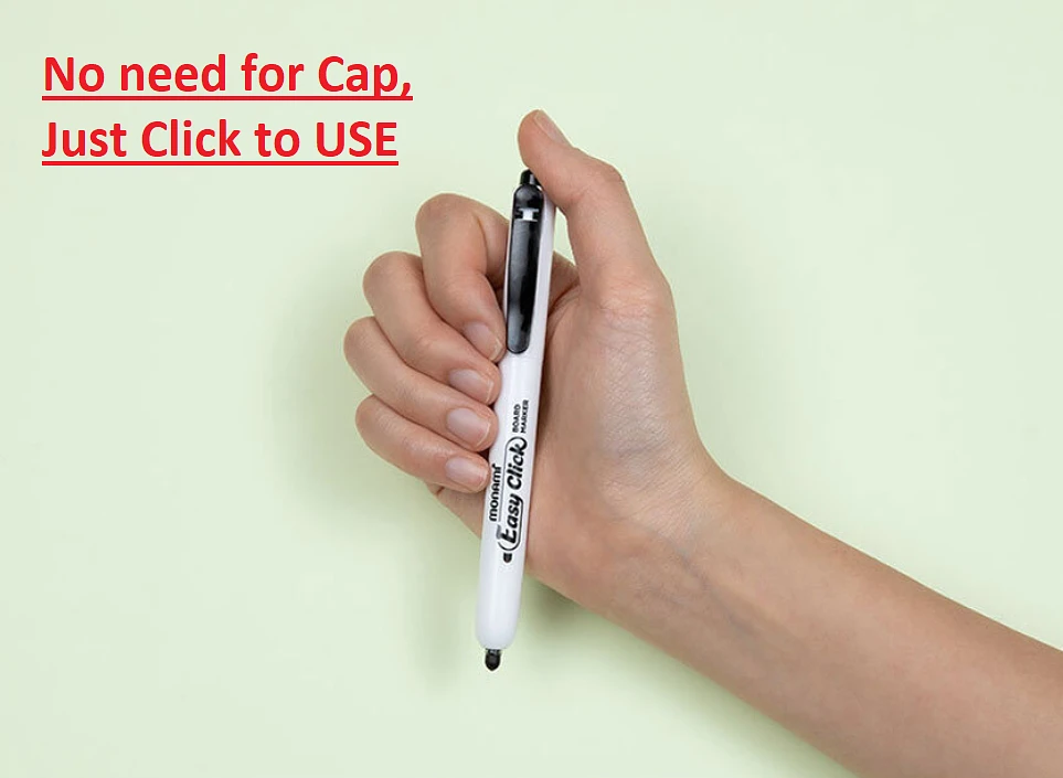 Monami EasyClick Board Marker Set -12 Colours