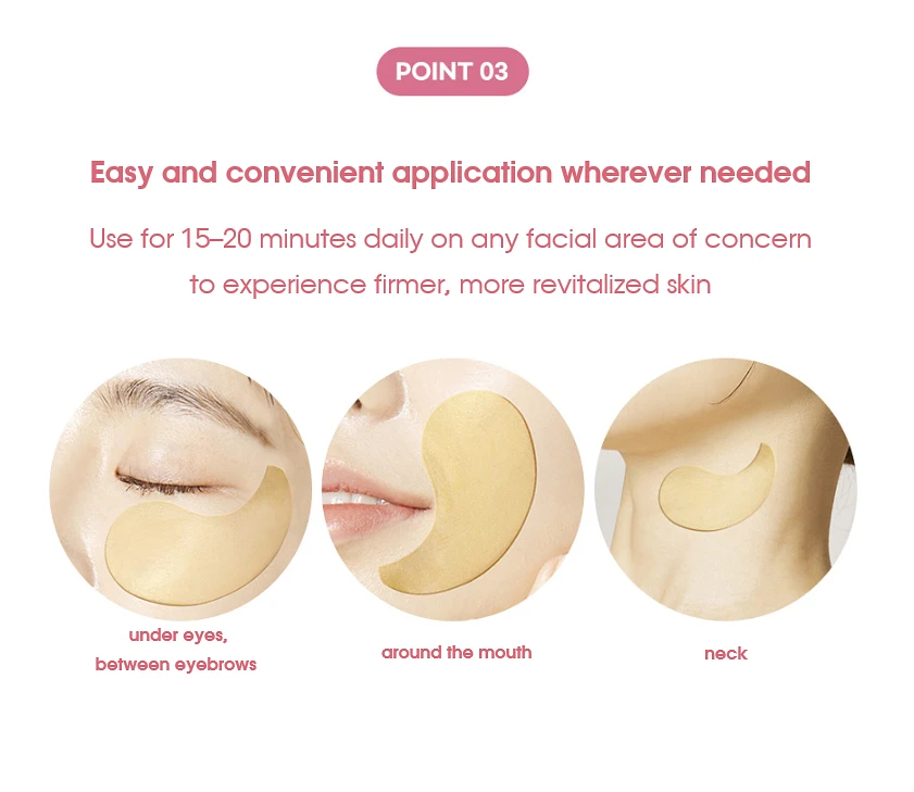 Foodaholic Rose Gold Hydrogel Eye Patch – 60 Patches (90g)