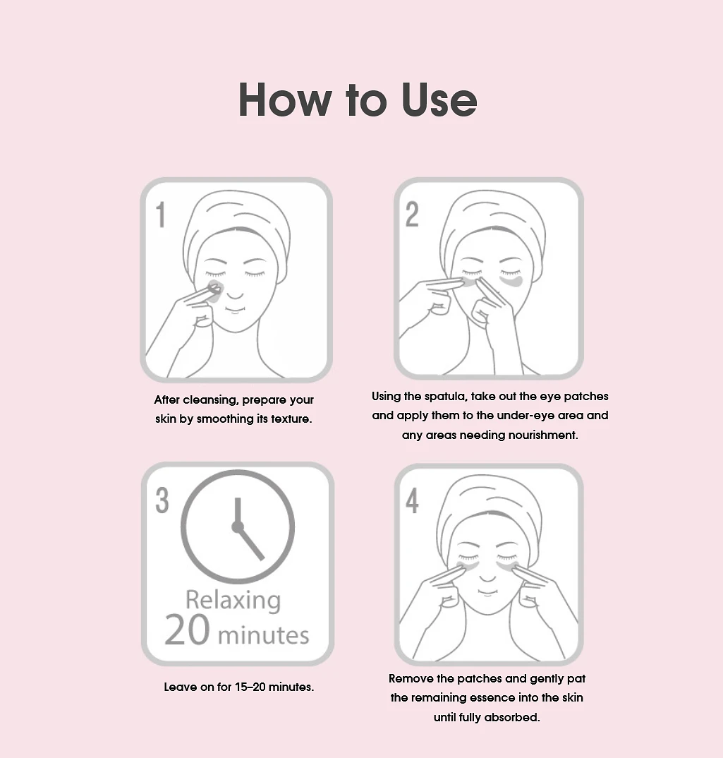 Foodaholic Rose Gold Hydrogel Eye Patch – 60 Patches (90g)