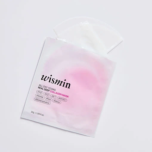 WISMIN All Day Young Real Deep Collagen Mask 1 Pack(4sheets)