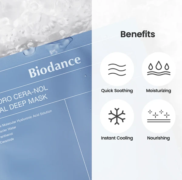 BIOCANCE Hydro Cera-nol Real Deep Mask 1 Pack(4 Sheets)