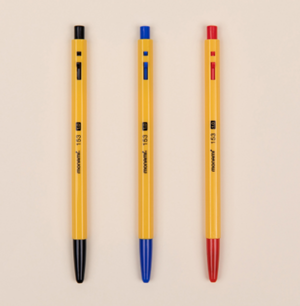 Monami 153 Yellow 1.0mm pen